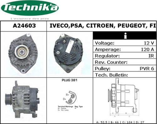 Technika A24603 - Ģenerators adetalas.lv