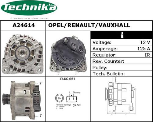 Technika A24614 - Ģenerators adetalas.lv