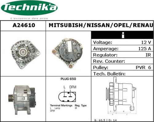 Technika A24610 - Ģenerators adetalas.lv