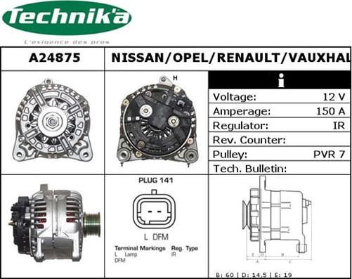 Technika A24875 - Ģenerators adetalas.lv