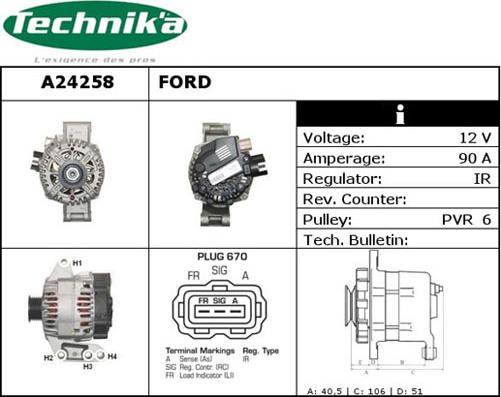 Technika A24258 - Ģenerators adetalas.lv