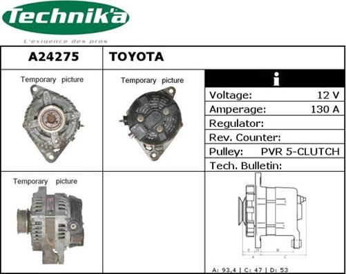 Technika A24275 - Ģenerators adetalas.lv