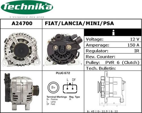 Technika A24700 - Ģenerators adetalas.lv