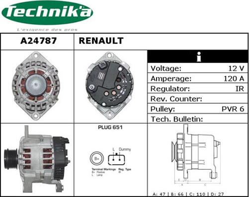 Technika A24787 - Ģenerators adetalas.lv