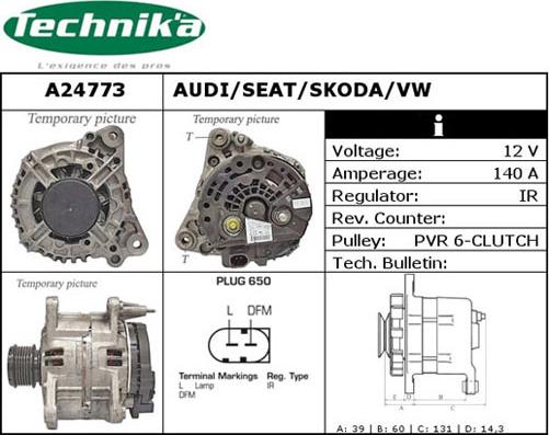 Technika A24773 - Ģenerators adetalas.lv