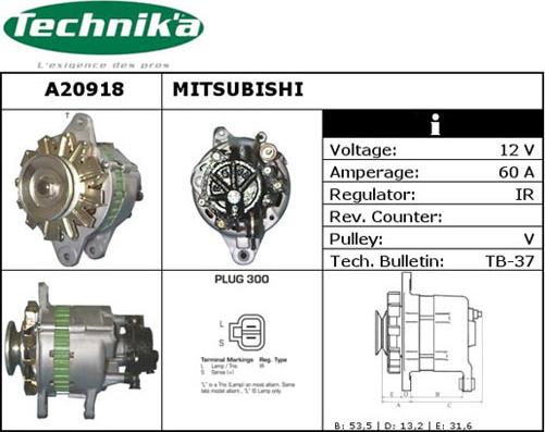 Technika A20918 - Ģenerators adetalas.lv