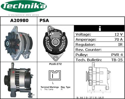 Technika A20980 - Ģenerators adetalas.lv