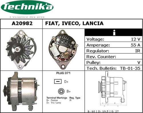 Technika A20982 - Ģenerators adetalas.lv