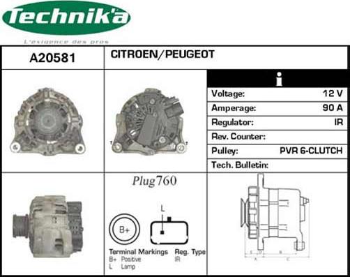 Technika A20581 - Ģenerators adetalas.lv