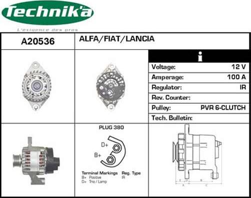 Technika A20536 - Ģenerators adetalas.lv