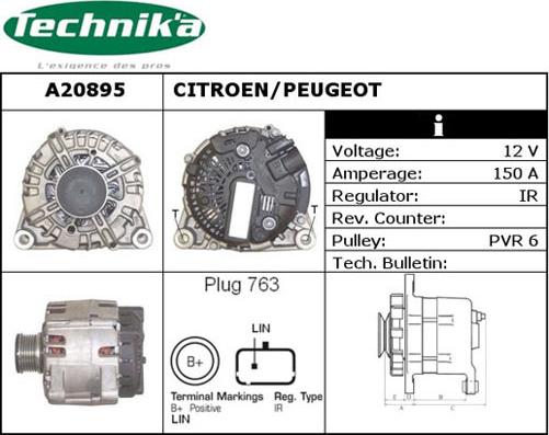 Technika A20895 - Ģenerators adetalas.lv