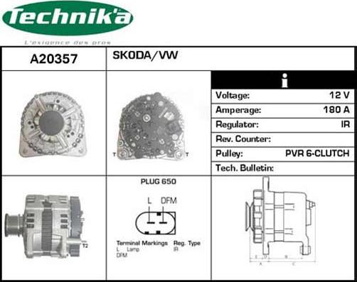 Technika A20357 - Ģenerators adetalas.lv