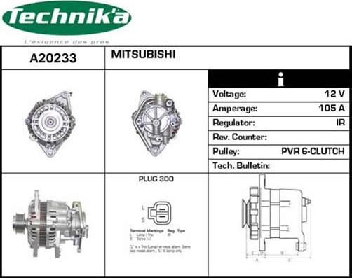 Technika A20233 - Ģenerators adetalas.lv