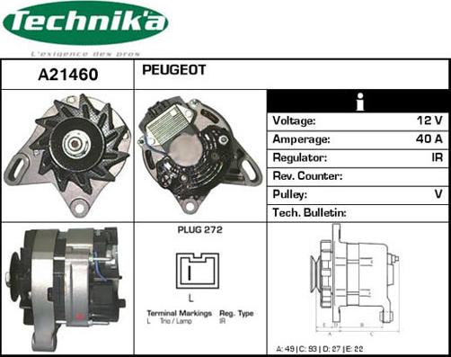 Technika A21460 - Ģenerators adetalas.lv