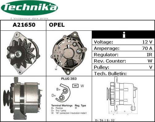 Technika A21650 - Ģenerators adetalas.lv