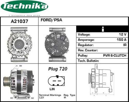 Technika A21037 - Ģenerators adetalas.lv