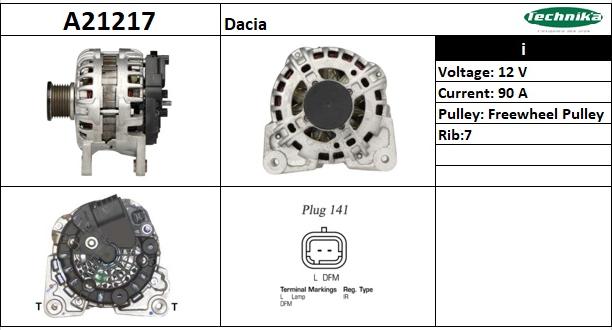 Technika A21217 - Ģenerators adetalas.lv