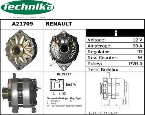 Technika A21709 - Ģenerators adetalas.lv