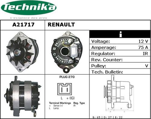 Technika A21717 - Ģenerators adetalas.lv