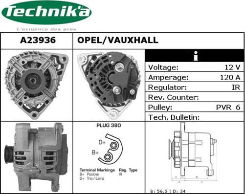 Technika A23936 - Ģenerators adetalas.lv