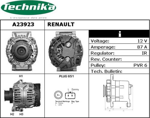 Technika A23923 - Ģenerators adetalas.lv