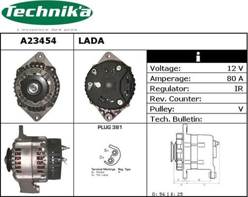 Technika A23454 - Ģenerators adetalas.lv