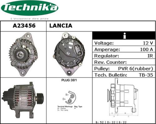 Technika A23456 - Ģenerators adetalas.lv