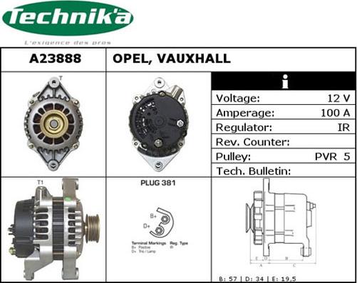 Technika A23888 - Ģenerators adetalas.lv