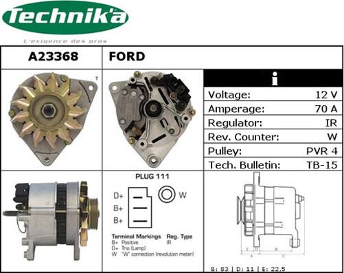 Technika A23368 - Ģenerators adetalas.lv