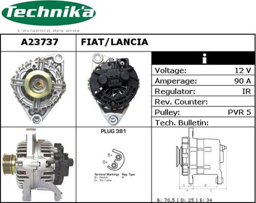 Technika A23737 - Ģenerators adetalas.lv