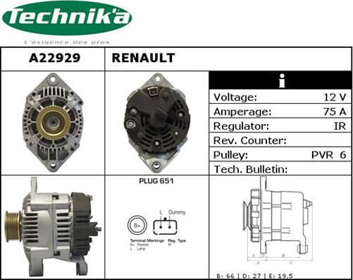 Technika A22929 - Ģenerators adetalas.lv