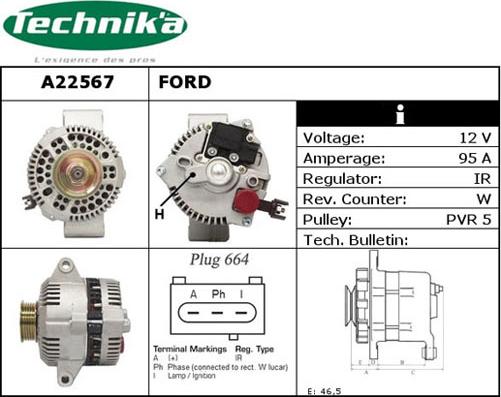 Technika A22567 - Ģenerators adetalas.lv