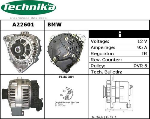 Technika A22601 - Ģenerators adetalas.lv