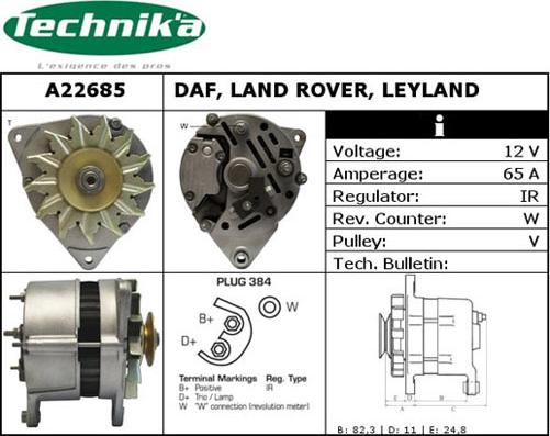 Technika A22685 - Ģenerators adetalas.lv