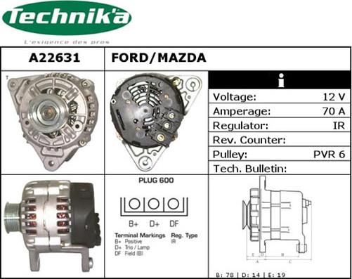 Technika A22631 - Ģenerators adetalas.lv