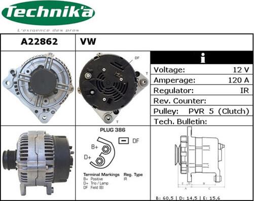 Technika A22862 - Ģenerators adetalas.lv