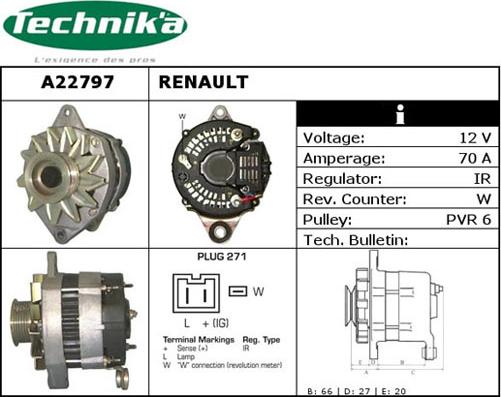 Technika A22797 - Ģenerators adetalas.lv