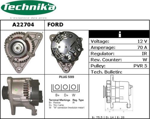 Technika A22704 - Ģenerators adetalas.lv