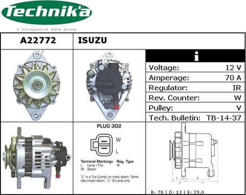 Technika A22772 - Ģenerators adetalas.lv