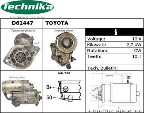 Technika D62447 - Starteris adetalas.lv