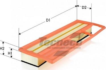 Tecneco Filters AR9628PM-S - Gaisa filtrs adetalas.lv