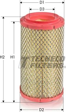 Tecneco Filters AR6051 - Gaisa filtrs adetalas.lv