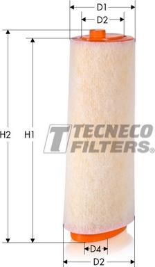 Tecneco Filters AR295 - Gaisa filtrs adetalas.lv