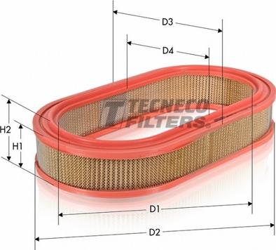 Tecneco Filters AR361-OV - Gaisa filtrs adetalas.lv