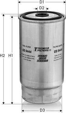 Tecneco Filters GS9444 - Degvielas filtrs adetalas.lv