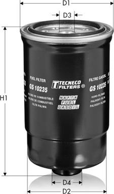 Tecneco Filters GS10235 - Degvielas filtrs adetalas.lv