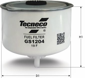 Tecneco Filters GS1204 - Degvielas filtrs adetalas.lv