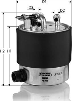 Tecneco Filters GS1200 - Degvielas filtrs adetalas.lv