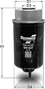 Tecneco Filters GS1227 - Degvielas filtrs adetalas.lv