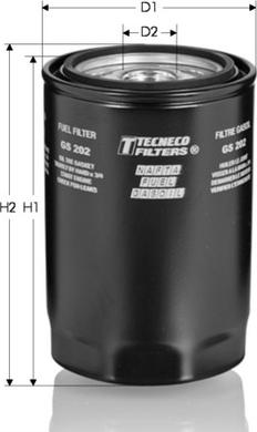 Tecneco Filters GS202 - Degvielas filtrs adetalas.lv